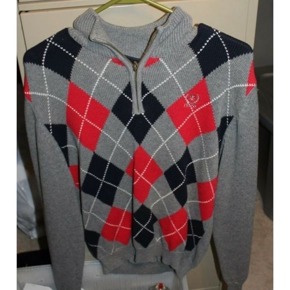 Izod Other - Boy's Large 14/16 Izod Grey Checkered Sweater